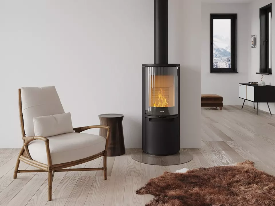 HETA houtkachel, geleverd door Q-Fire
